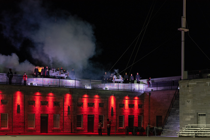 Illustration for article titled Selected Pictures from the Fort Henry Sunset Ceremony 2019 Finale
